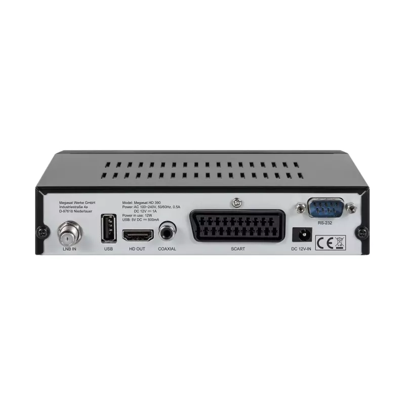 Megasat HD 390 kaabel Full HD must vastuvõtja