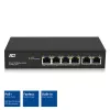 ACT 6 pordiga võrgukommutaator, 10/100Mbps. 4x PoE+ (30W) port