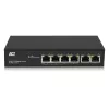ACT 6 pordiga võrgukommutaator, 10/100Mbps. 4x PoE+ (30W) port