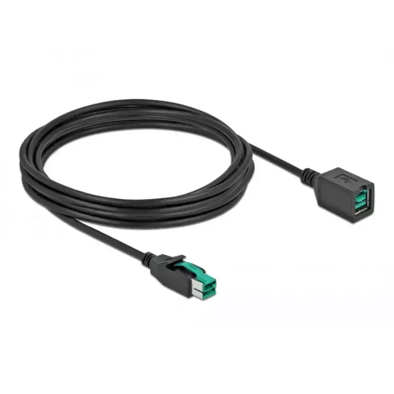 Toitega USB pikenduskaabel DeLOCK 85983 12 V 4 m Must