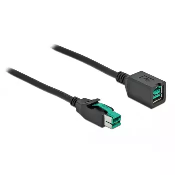 Toitega USB pikenduskaabel DeLOCK 85983 12 V 4 m Must