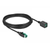 Powered USB pikenduskaabel DeLOCK 85984 12V 5m Must