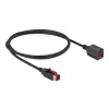 Toitega USB pikenduskaabel DeLOCK 85985 24 V 1 m Must