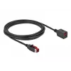 Toitega USB pikenduskaabel DeLOCK 85987 24 V 3 m Must