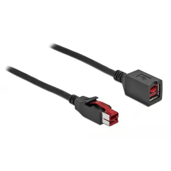 Toitega USB pikenduskaabel DeLOCK 85988 24 V 4 m Must