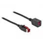 Toitega USB pikenduskaabel DeLOCK 85988 24 V 4 m Must