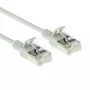 ACT Hall 0,5 m LSZH U/FTP CAT6A andmekeskuse õhuke komistuskaitsega patch-kaabel RJ45-pistikutega