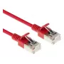 ACT Red 2 m LSZH U/FTP CAT6A andmekeskuse õhuke paigakaabel konksuvabade RJ45 pistikutega