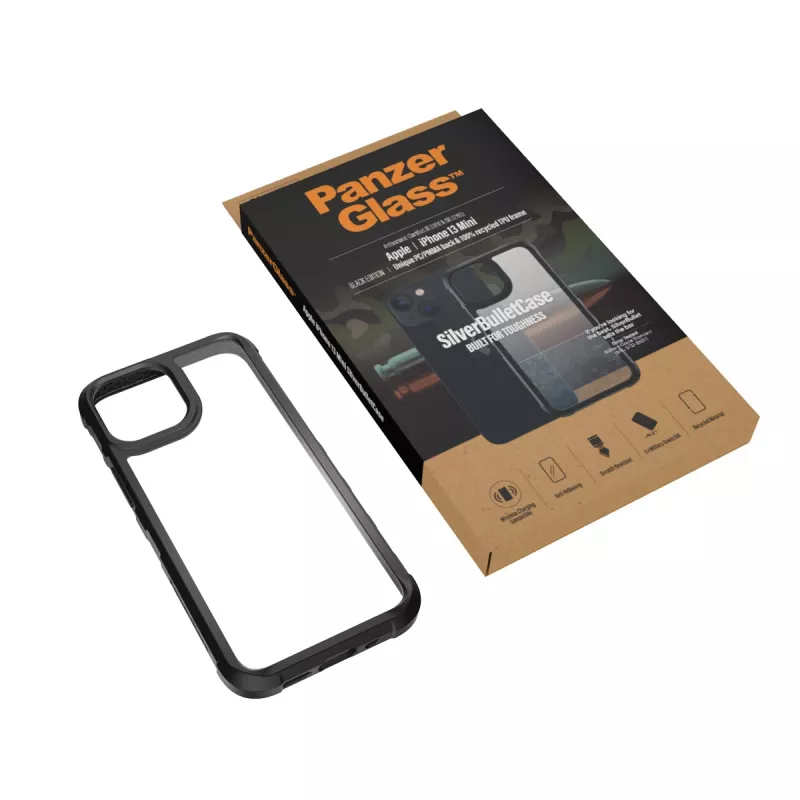 Cover PanzerGlass SilverBullet ClearCase iPhone 13 Mini Must