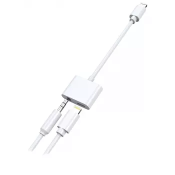 Lightning-kaabel 2GO 797239 0,1 m valge Lightning - Lightning + 3,5 mm