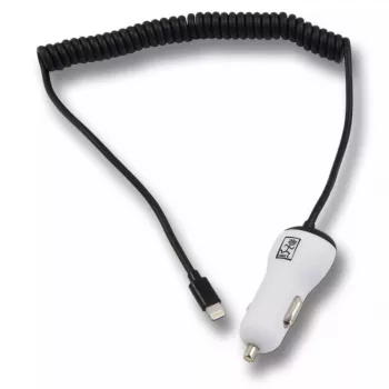 Mobiilseadme laadija 2GO 795631 Auto sigaretisüütaja 12/24V 5V Valge