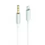 Audio kaabel 2GO 797218 1m 3,5 mm Lightning valge