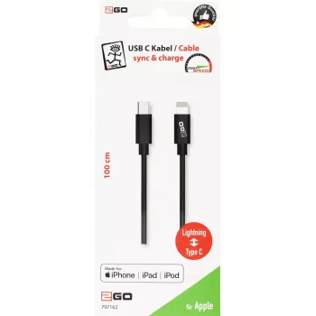 Lightning-kaabel 2GO 797162 1 m Must USB-C