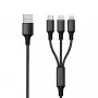 USB-kaabel 2GO 797153 1,5 m USB B USB C/Micro-USB B/Lightning must