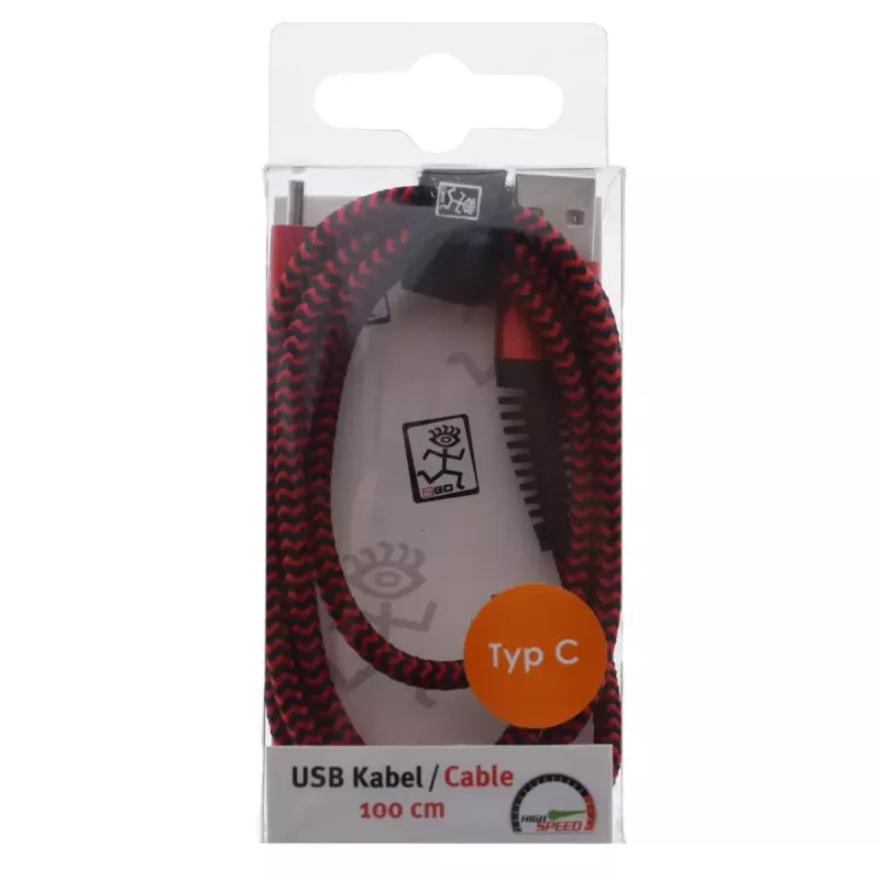 USB-kaabel 2GO 795947 USB 3.2 Gen 1 1m USB B USB C punane