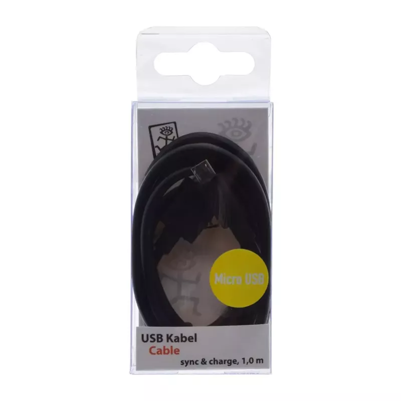 USB-kaabel 2GO 795201 1m USB B Micro-USB B Must