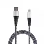 USB-kaabel 2GO 795953 USB 3.2 Gen 1 1m USB B USB C hõbedane