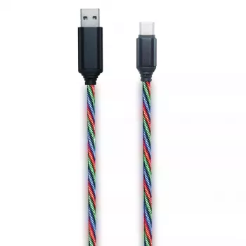 USB kaabel 2GO 797146 1m USB B USB C Mitmevärviline