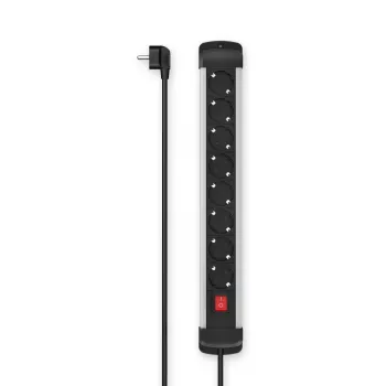 Hama 00223105 pikendusjuhe 1.5 m 8 vahelduvvoolupistikut siseruumides Must, Hall