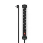 Hama 00223105 pikendusjuhe 1.5 m 8 vahelduvvoolupistikut siseruumides Must, Hall