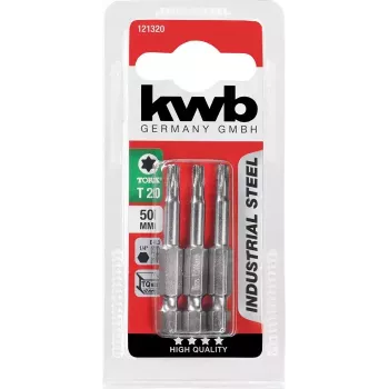 kwb TÖÖSTUSLIKUD TERASOTSIKUD 50 MM TORX T15 3 tk