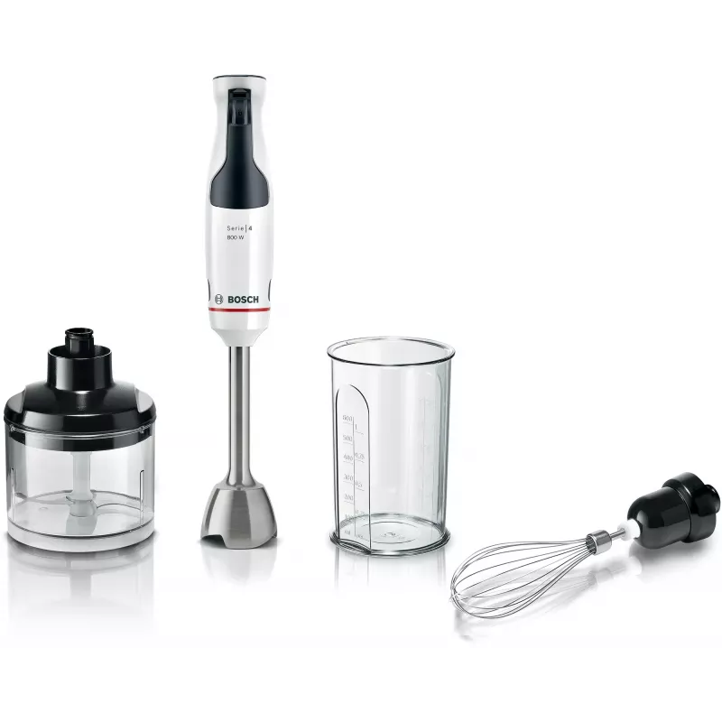 Bosch Serie 4 MSM4W421 blender Saumikser 800 W Must, Valge