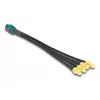 DeLOCK 90143 koaksiaalkaabel 0,2 m Mini FAKRA Z 4 x SMA must