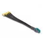 DeLOCK 90143 koaksiaalkaabel 0,2 m Mini FAKRA Z 4 x SMA must