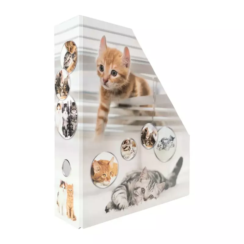 Ajakirjahoidik HERMA Stehsammler Katzen A4 kollane