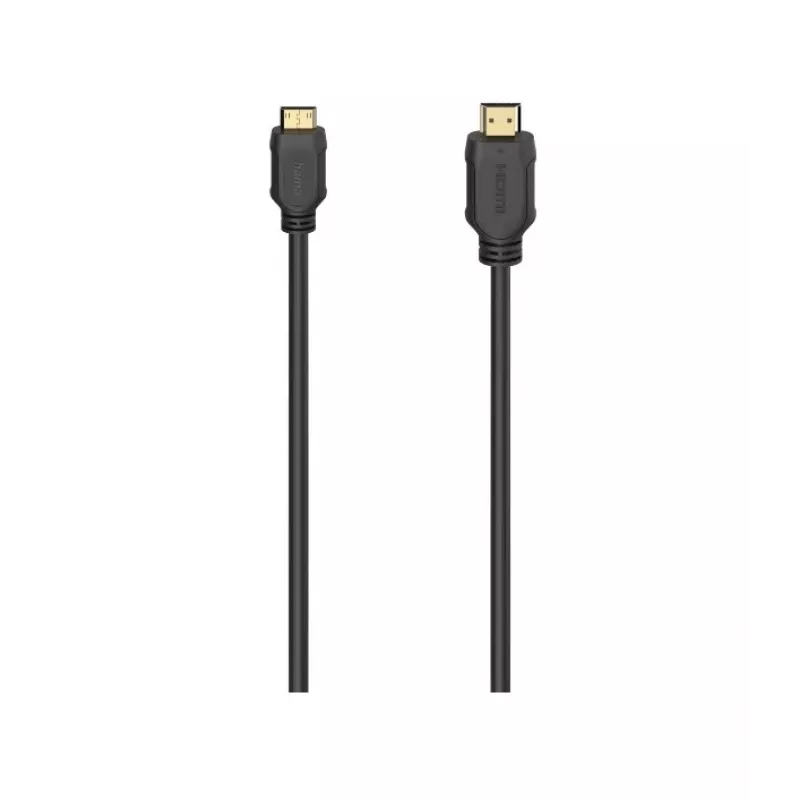 Hama HDMI kaabel 2m Type A Type C Must 18 Gbit/s