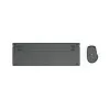 Hama WKM-750 klaviatuur hiir kaasas Kodu/Kontor Bluetooth QWERTZ Saksa Antratsiit, Must, Sinine