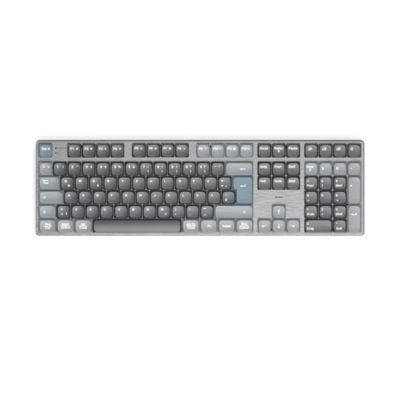 Hama WK-800 klaviatuur Kodu/Kontor Bluetooth QWERTZ Saksa Antratsiit, Must, Sinine