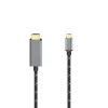Hama 00200509 HDMI-kaabel 1,5 m HDMI tüüp A (Standard) USB USB-C Must