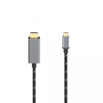 Hama 00200509 HDMI-kaabel 1,5 m HDMI tüüp A (Standard) USB USB-C Must