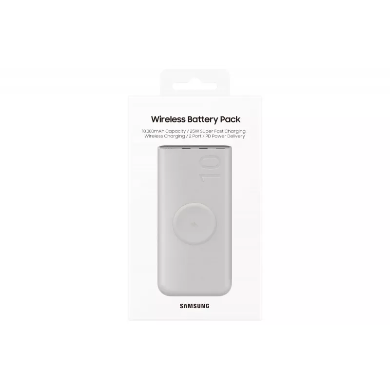 Kaasaskantav juhtmevaba akupank Samsung EB-U2510XUEGWW 10000 mAh juhtmevaba laadimisega