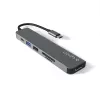 Liidesejaotur Epico 9915112100080 — USB USB-C host, HDMI, USB 2.0, USB USB-C, MicroSD/SD kaardilugeja, alumiinium/TPU, hall