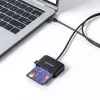 Manhattan USB-C kontaktkiipkaardilugeja microSD-pesaga, USB USB-C isane kontaktlugejaliidese ja microSDXC jaoks, toetab Windows, macOS ja Linux, loeb SIM-kaarte adapteriga, kaabel 1 m, must, kolmeaastane garantii