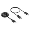 Manhattan 1080p Wireless HDMI Display Presentation Kit, 2-osaline komplekt koos HDMI-vastuvõtja ja HDMI-saatja dongle'iga, et kuvada traadita videosignaali sülearvutist/tahvelarvutist/nutitelefonist HDMI-teleris või projektoris, must