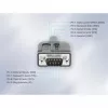Manhattan USB-C - jadavärava muundurkaabel, 1 m, isane isasele, jada/RS232/COM/DB9, Prolific PL2303GT kiip, must kaabel, kolmeaastane garantii