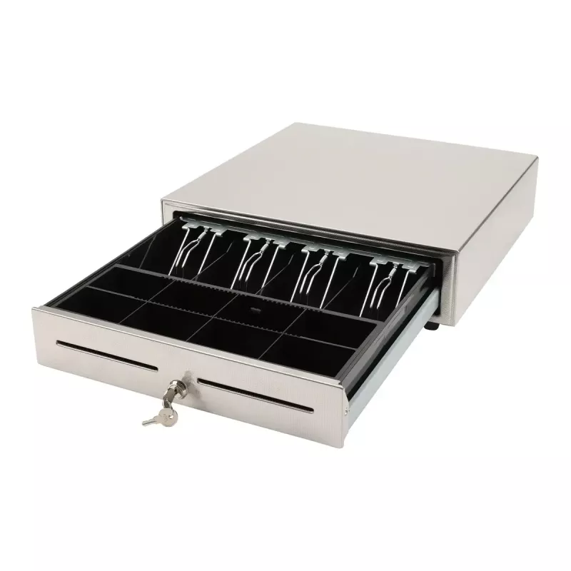 Manuaalne kassasahtel Olympia LD 410S, roostevabast terasest korpus, 415×410×104 mm, 6,5 kg