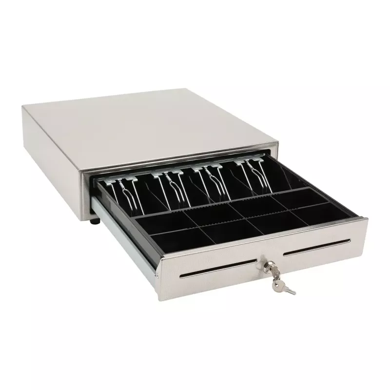 Manuaalne kassasahtel Olympia LD 410S, roostevabast terasest korpus, 415×410×104 mm, 6,5 kg
