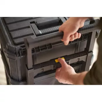 Kohvrikott Stanley STST83319-1 Plastist Must Kollane
