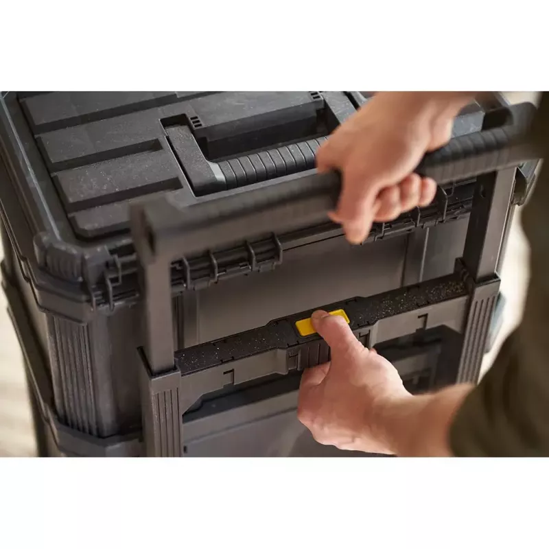 Kohvrikott Stanley STST83319-1 Plastist Must Kollane
