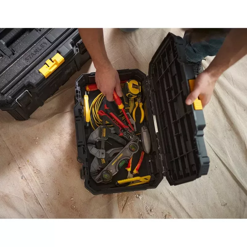 Kohvrikott Stanley STST83319-1 Plastist Must Kollane