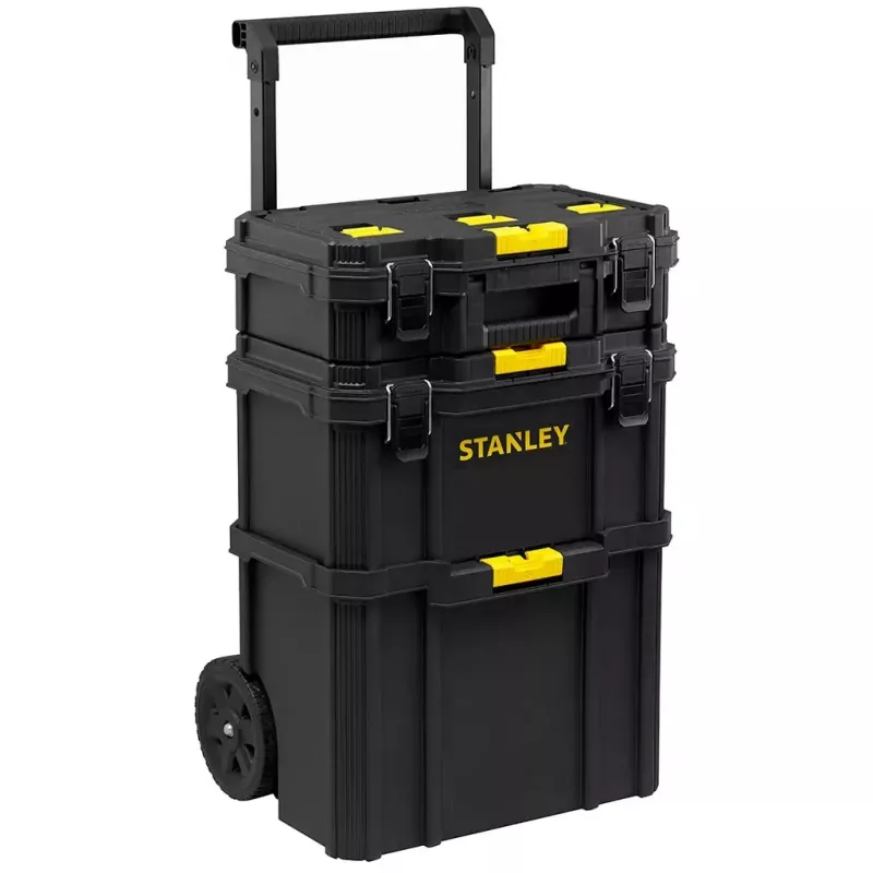 Kohvrikott Stanley STST83319-1 Plastist Must Kollane