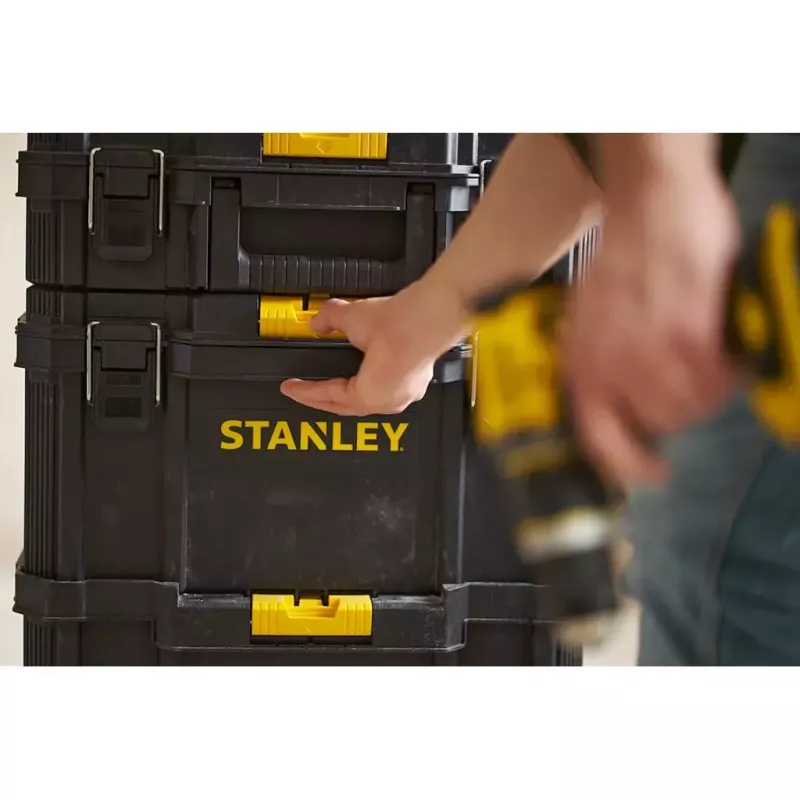 Kohvrikott Stanley STST83319-1 Plastist Must Kollane