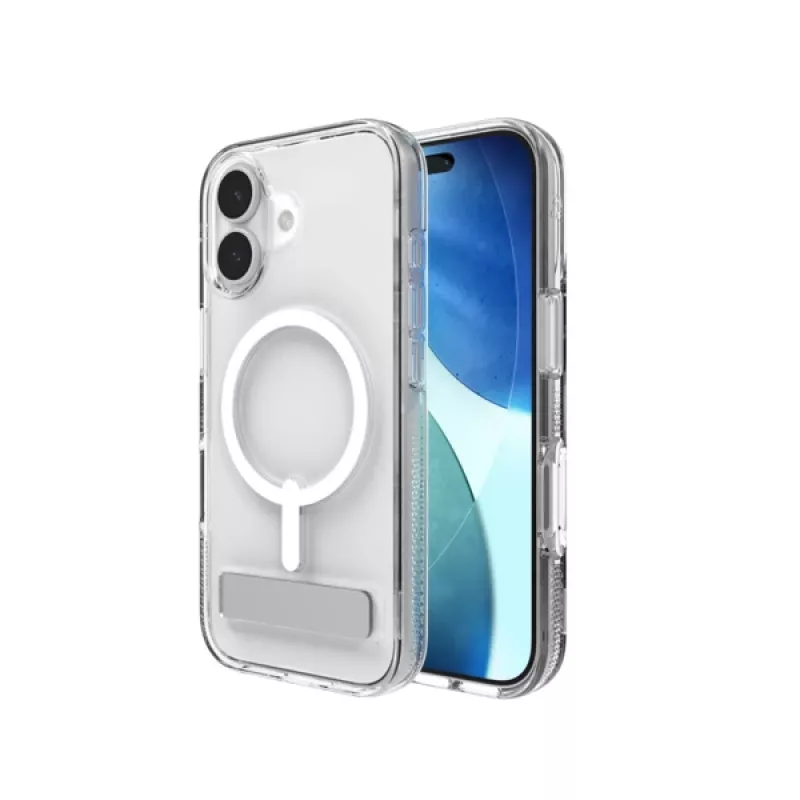 ZAGG Crystal Palace Snap Kickstand ümbris mudelile Apple iPhone 17, Ümbris, Apple, iPhone 17, 16 cm (6.3 tolli), Läbipaistev