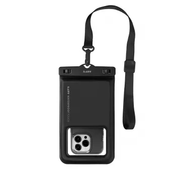 Veekindel universaalne telefonikott LAUT POP AQUA IP68, must — nutitelefonidele