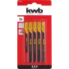 Pusleterade komplekt KWB 617285 Kõrgsüsinikteras 5 tk
