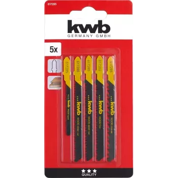 Pusleterade komplekt KWB 617285 Kõrgsüsinikteras 5 tk